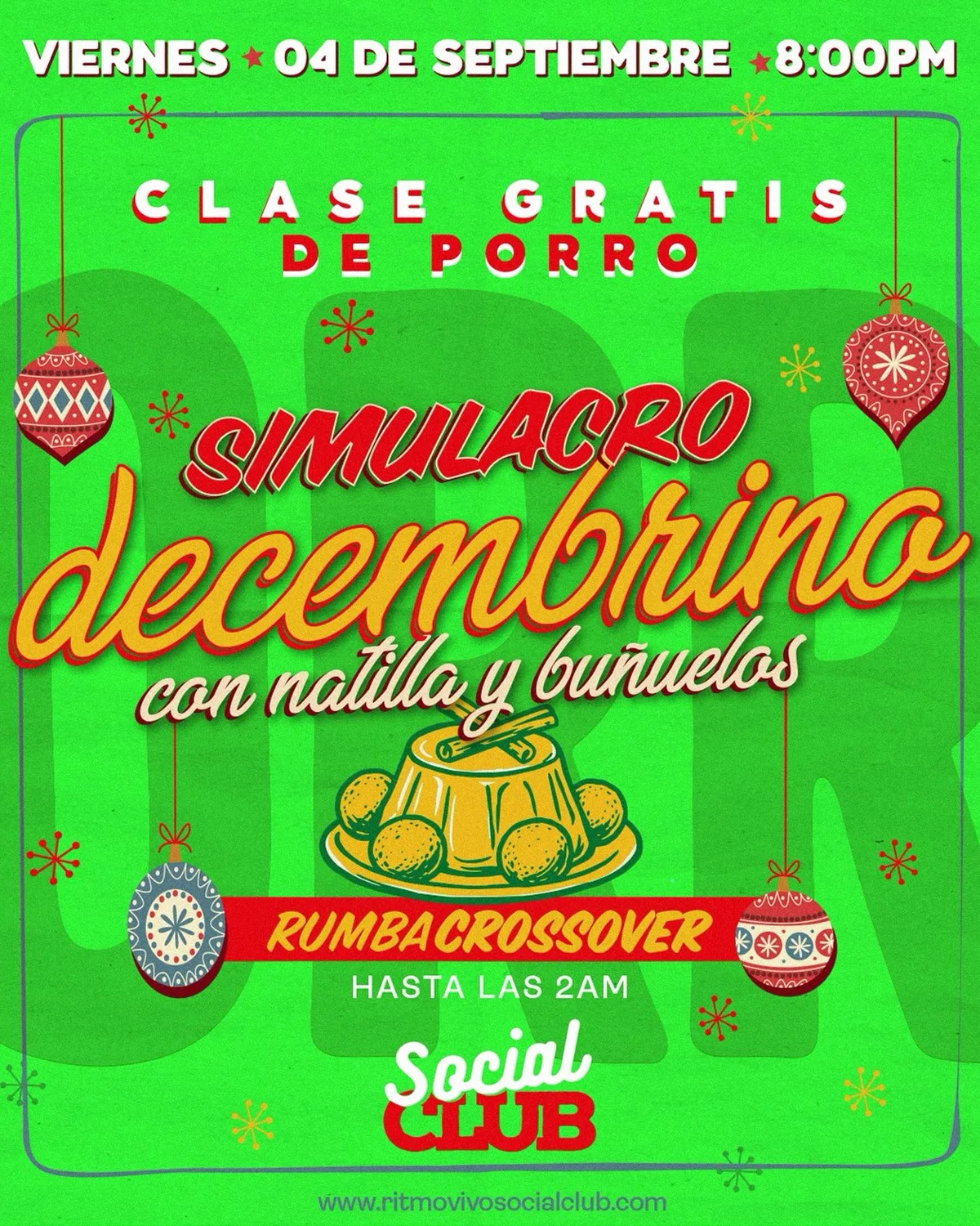 Simulacro Decembrino con Natilla y Buñuelos