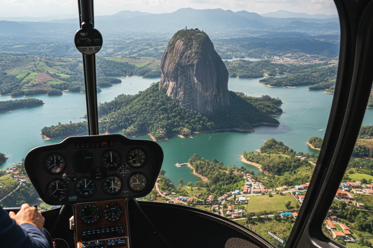 Helicóptero a Guatapé